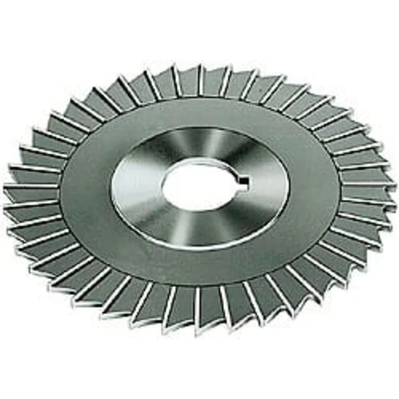 Made in USA 4 Diam x 1/4 Thick Straight Tooth Side Chip Saw 1-1/4 Arbor Hole Diam, Cobalt, TiN Finish, 36 Teeth, with...